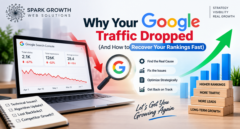 Why Your Google Traffic Dropped (And How to Recover Your Rankings Fast)